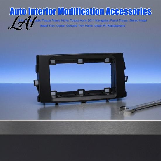 Durable Scratch Resistant Dash Trim 9 Inch Car Radio Fascia Frame Kit for Toyota Auris 2011 Navigation Panel Dashboard Repair Decorative Frame Stereo