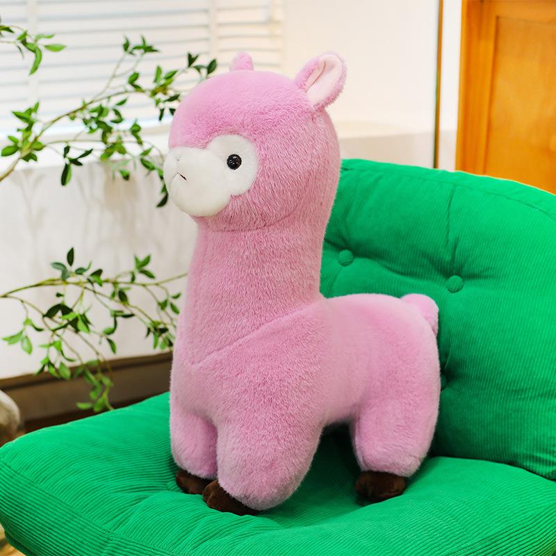 New Product Cute Alpaca Doll Plush Doll Colorful Lamb Doll Grab Machine Girl Children Gift Doll