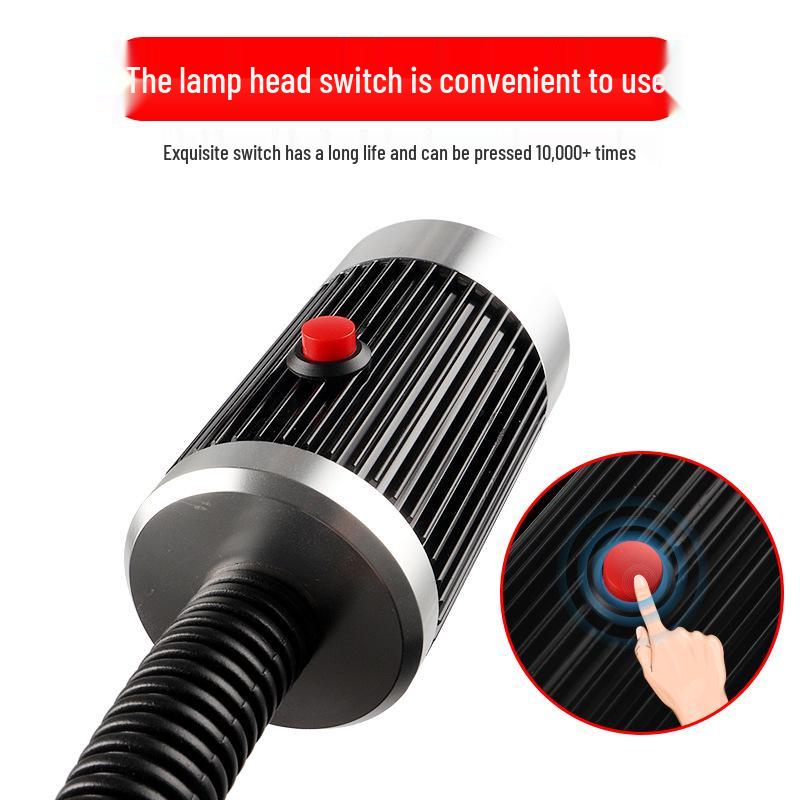 LED Pracovní světlo pro obráběcí stroje – Hadicové magnetické světlo s husím krkem pro CNC soustruh 24V/220V