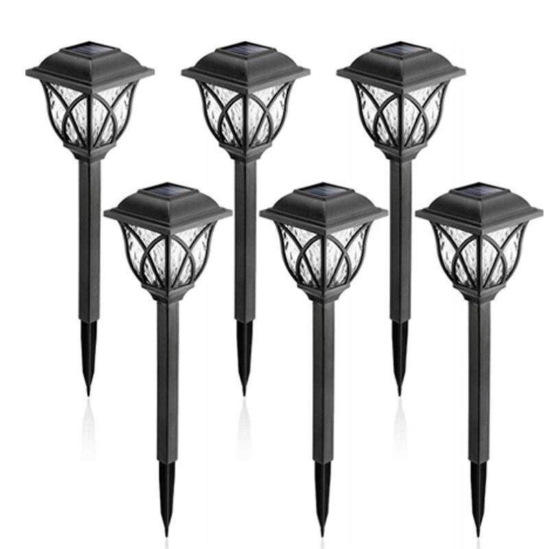 Led Lanterns Stick-In Standing Lamp Garden Lighting Set Of 6 43Cm
