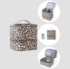 Double-Layer Elevated Makeup Bag for Women Large Capacity Portable Toiletry Case Cosmetic Nail Polish Storage Bag