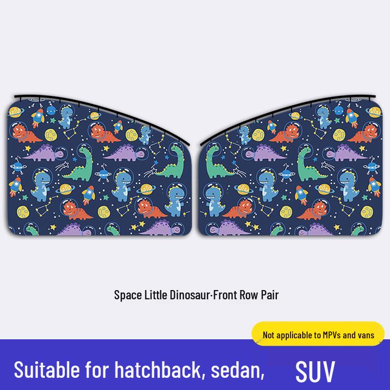 Car Sunshade Curtains: Blackout, Heat Insulation, Privacy, Cartoon Design