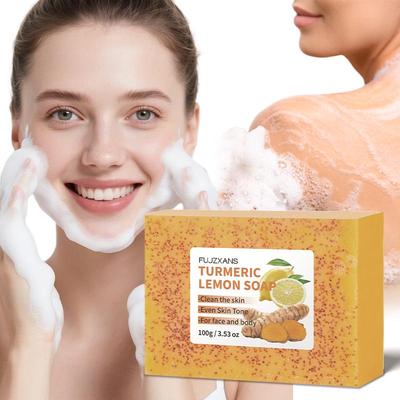 Handmade Lemon Turmeric Ginger Facial Cleanser Soap