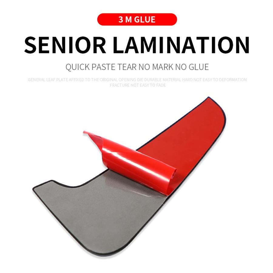 Universal 100% Real Carbon Fiber Car Front Fender Side Air Vent Cover Trim Shark Gills Side Vent Sticker Sports Style