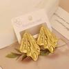 European American Trendy Cross-Border Punk Cold Wind Stainless Steel Earrings Geometric Irregular Drop Fashion Jewelry