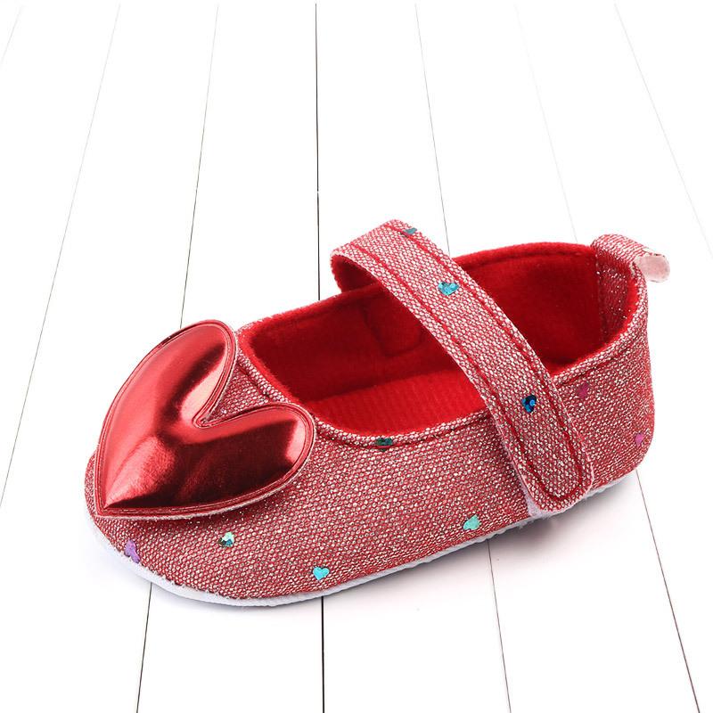 Shiny Baby Princess Shoes Baby Shoes Soft-soled Non-slip Single Shoes 0-1 Year Old Spring and Autumn