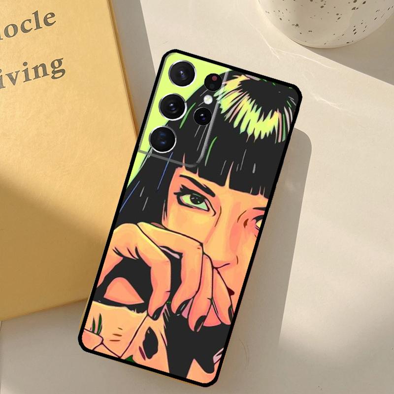 

Pulp Fiction Phone Case For Samsung Galaxy S25 Ultra S20 S21 S22 S23 S24 S9 S10 Plus S25 FE Cover Shell Galaxy S24