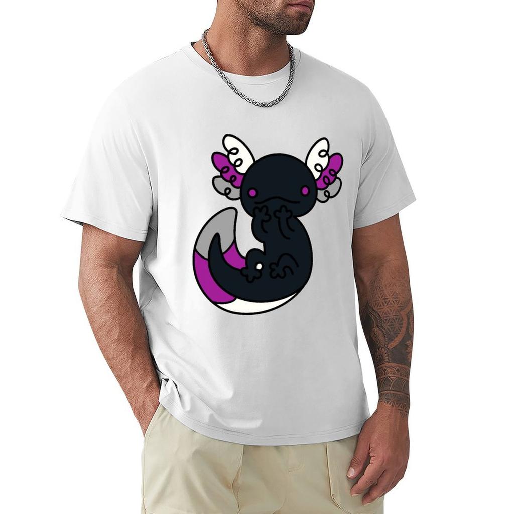Demisexual Axolotl Tshirt Athletic Fit Sports Short Sleeve Top
