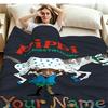 1PC Pippi Longstocking Custom Name Patterned Flannel Blanket Suitable For All Seasons for Home Decor Warmth and Comfort Gifts Holiday Present