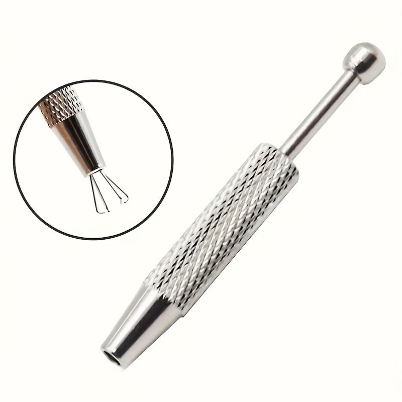Precision 4-Prong Jewelry Tweezers - Gem & Diamond Holder, Ideal for Beads & Small Parts, Ergonomic Metal/Aluminum Craft Tool, Jewelry Making Tools