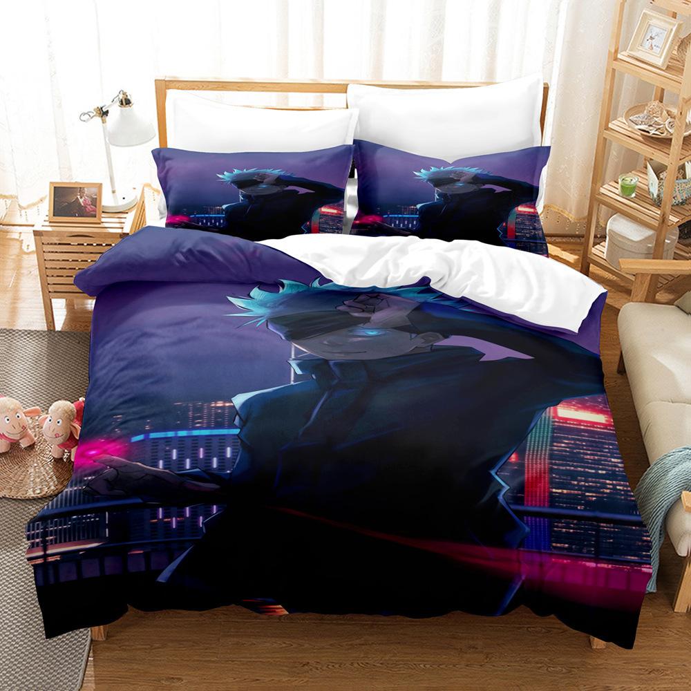 

Three-Piece 3D Digital Printing Quilt Cover Pillowcase Bedding 90 * 200