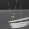 Fashion Jewelry 925 Sterling Silver Necklace Big Dipper Star Drop Diamond Tassel Chain Gold Plated Necklaces Women