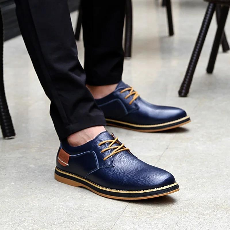 Casual Men Shoes Luxury Italian Style England Business Shoes Casual Comfort Shoes