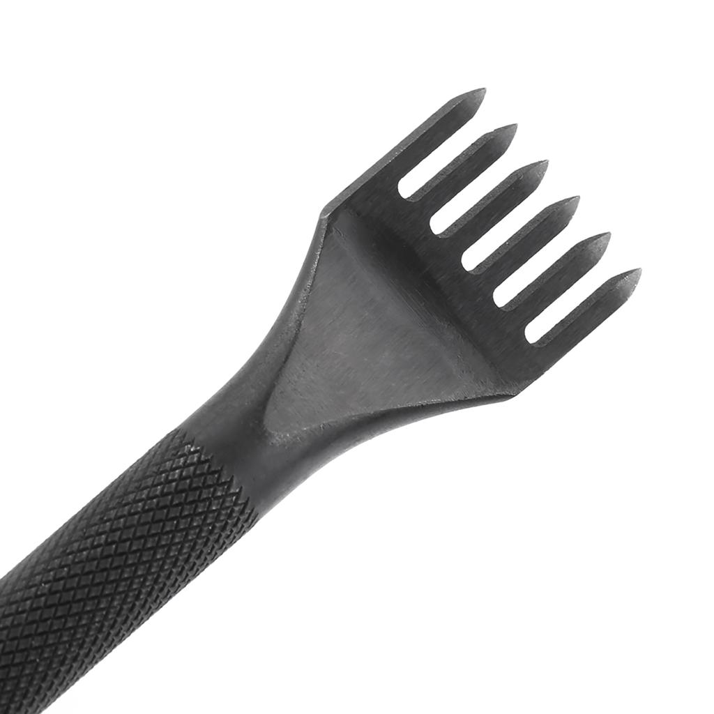 4 Pcs Set DIY Leather Hole Punch Stitching Tools Handmade Carft Kit(1+2+4+6 Teeths)