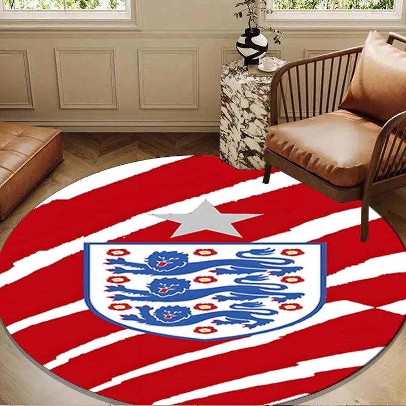 EnglCoat Of Arms Round mat Home Decor, Chair rug For livingroom,Bedroom, doormat home decor Birthday Gift Christmas Gifts