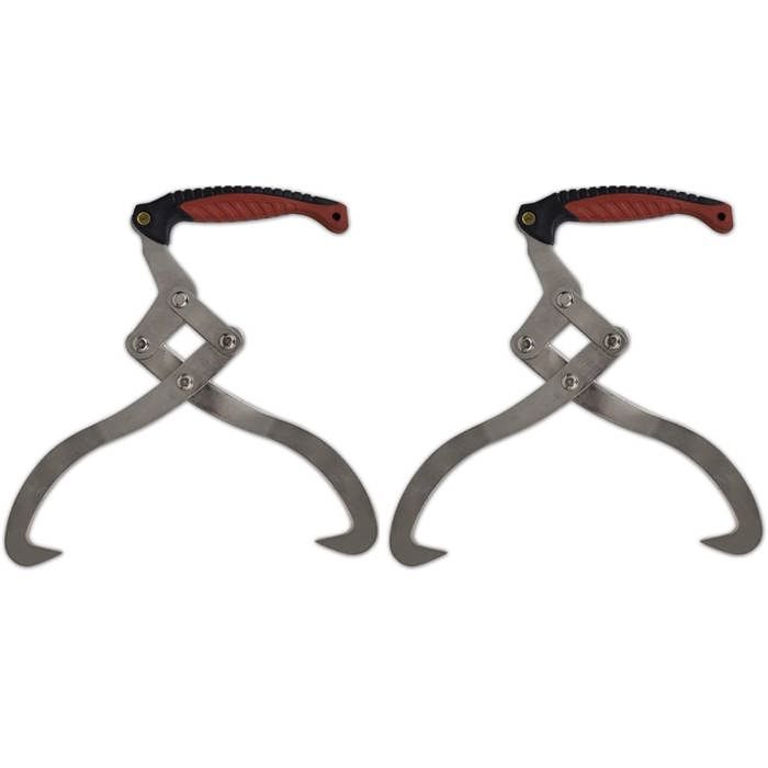 Pinces à bûches 2 pcs avec manche en TPR 141270