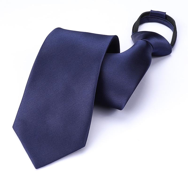 Men's Korean Style Zipper Striped No-Tie Professional Wedding Tie