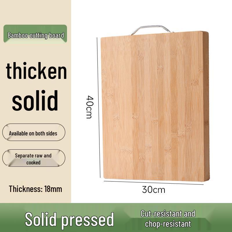 Antibacterial Bamboo Cutting Board - Mold-Resistant, Durable Kitchen Chopping Board for Home.
