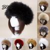 Women Autumn Winter Beanie Outdoor Cold-proof Thickened Hat Faux Fur Warm Plush
