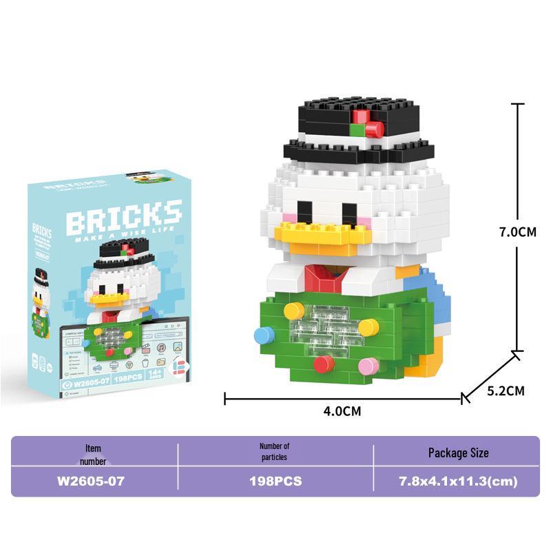 Lele Brothers Micro Building Blocks - Educational Small Animal Sets for Kids, Compatible with Lego, Boys' Toy Gifts