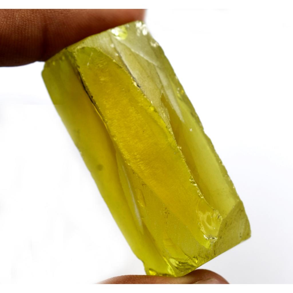 286.57 Ct Natural YELLOW Sapphire Uncut Rough Stone CERTIFIED Loose Gemstone AM-508