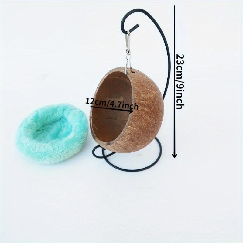 1PC Hamster Toy Guinea Pig Golden Silk Bear Hanging Nest Cotton Nest Sleeping Room Coir Nest Swing Shaker Toy Warm Nest