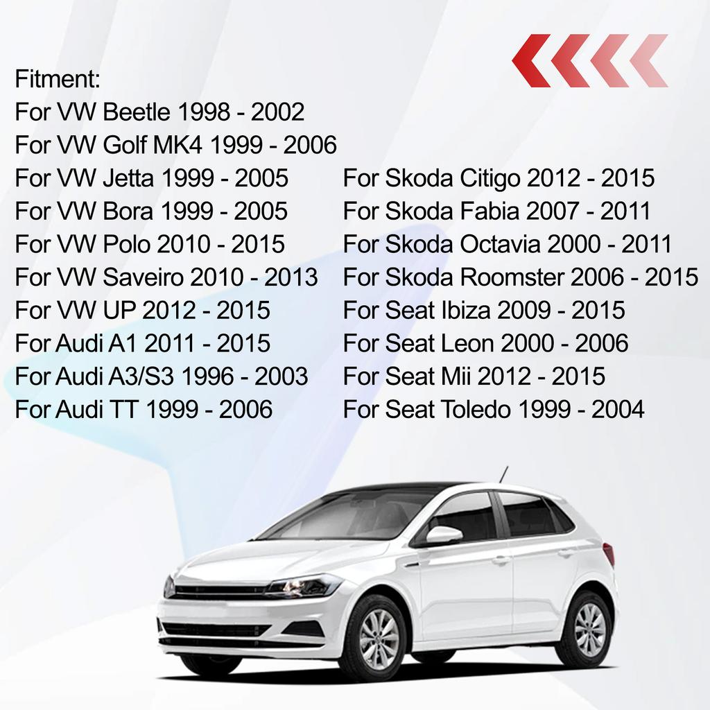 Par Bil Framfjäderbensfäste Fästen Lager Vänster Höger 1J0412331C 1J0412249 För VW Golf Jetta Bora Beetle Skoda Octavia