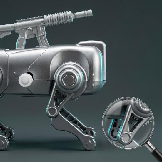 Yousheng Aufziehbares Mechanisches Hundespielzeug zum Spazierengehen, Roboterhund Schreibtischspielzeug zur Linderung von Stress und Angst, Interaktives Uhrwerk-Hundespielzeug für Kinder