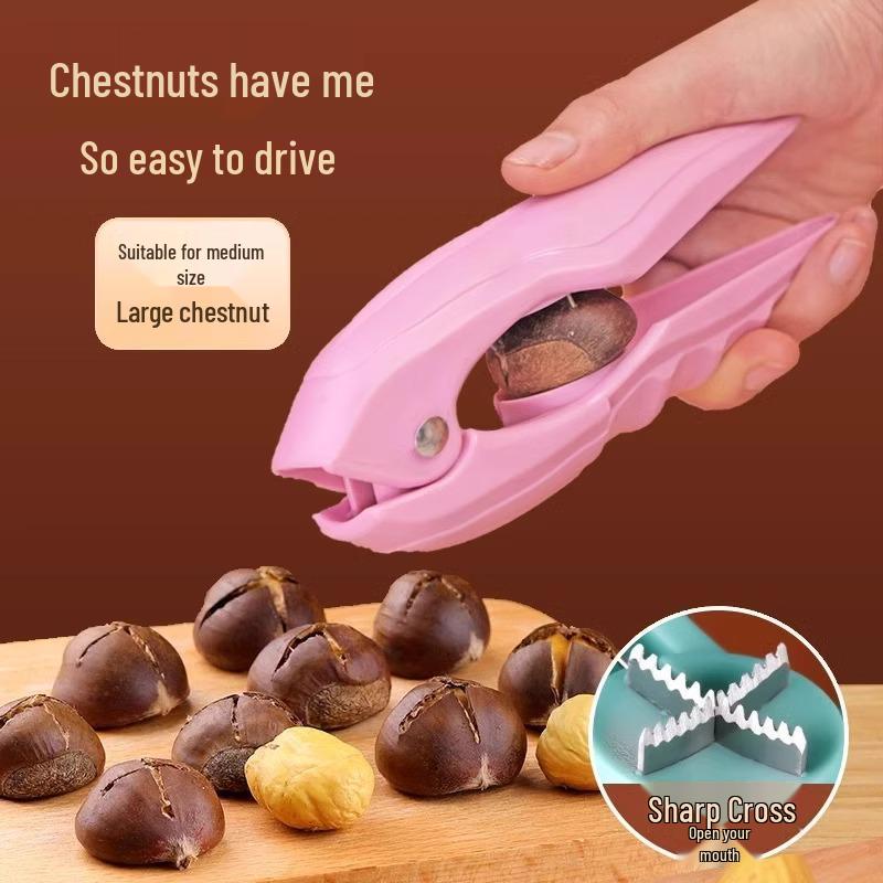 

Chestnut & Walnut Peeler: Household Nut Opener, Clip & Cone Tool