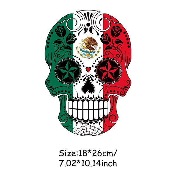 Hiphop DIY Patches Clothes Stickers Iron-on Parches For Clothing West Coast Skull Patch Sticker