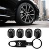 Car Tire Valve Stems Cap With Keychain Anti-Theft Compatible For Astra J G Insignia Corsa D Vectra C Zafira a Auto Gadgets