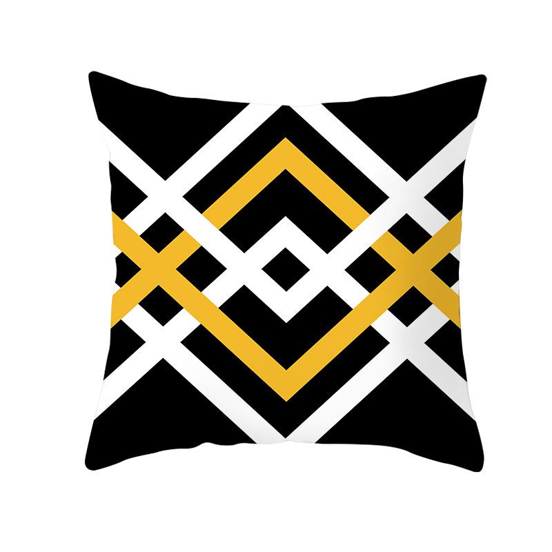 Geometryczny Nadruk Cyfrowy Poszewka na Poduszkę Skórka Brzoskwiniowa Nowoczesny Prosty Styl Poszewka na Poduszkę na Sofę Pokrowiec na Poduszkę Samochodową Dekoracja