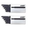 LAMY Cartridge Ink Black LT10BLK (2 Boxes, 5 Cartridges/Box)