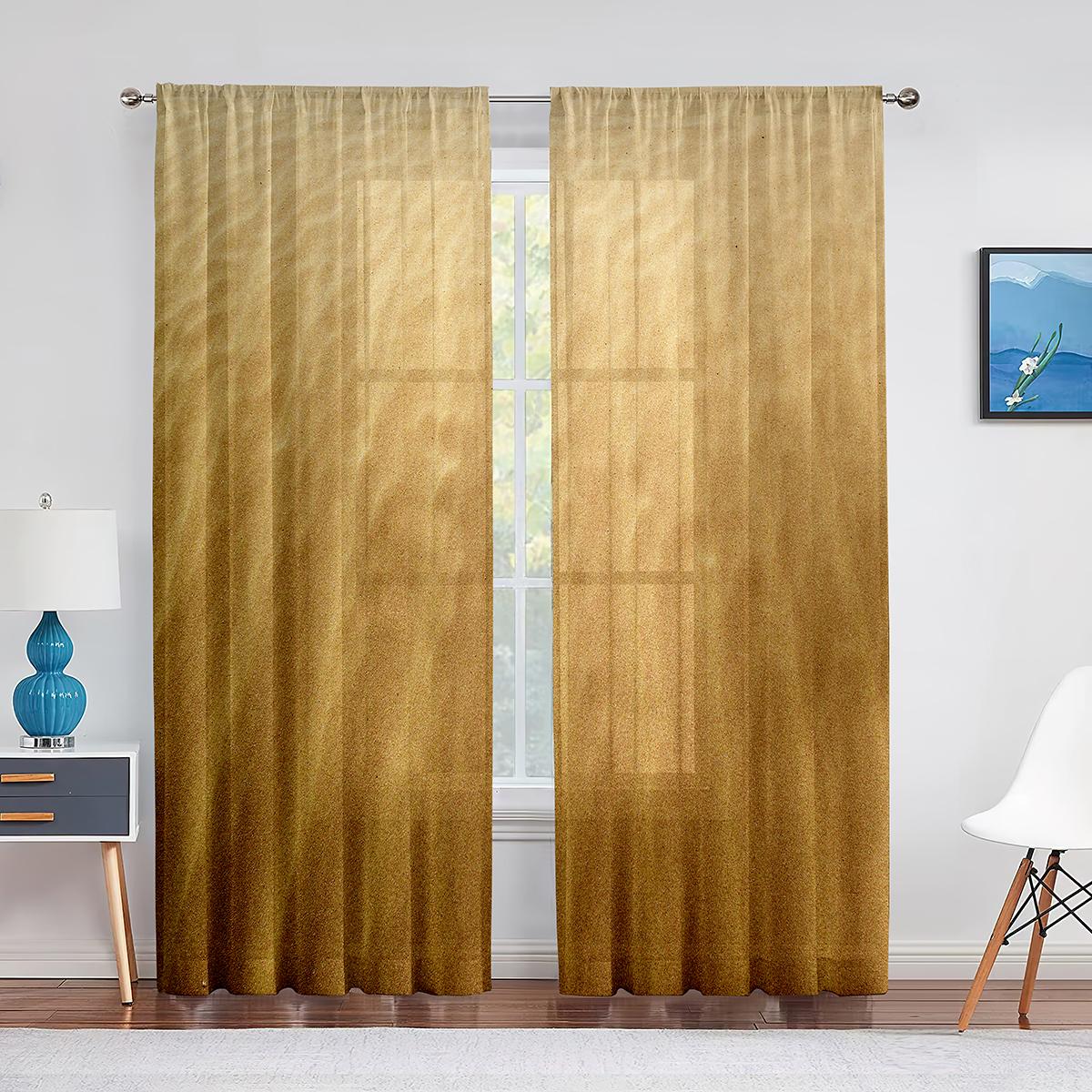 Океан Морской пейзаж Пляж Летний отдых Тема Тюль Шторы для гостиной Спальня Украшения — фото 15