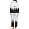 Women's Christmas Print Long Sleeve Pajama Set for Holiday and Sleepwear Gift