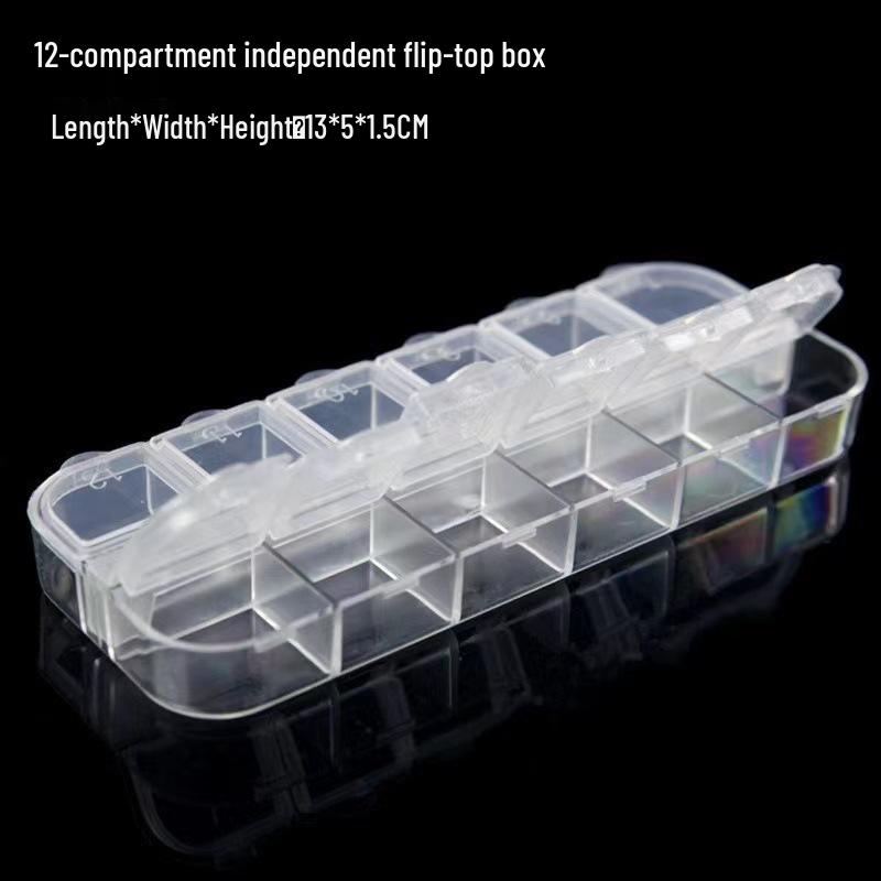 Transparent DIY Jewelry Organizer with Removable Storage Box and Loose Beads Compartment