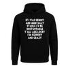If I Was Skinny And Mentally Funny Joke Hood Party Sweatshirt Men's Hoodie