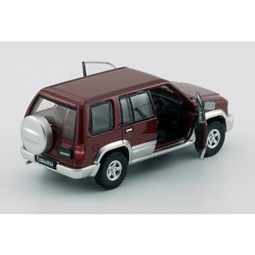 BM CREATIONS 1/64 Scale Isuzu Bighorn 1998-2002 Dark Red RHD Finished Product