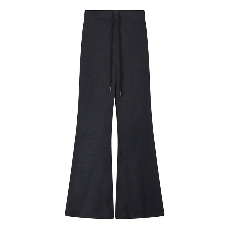 Gray Idle Style Loose Drawstring Loose Pants Casual Pants Women's Autumn High Waist Slim Looking Drape Mop Straight-Leg Trousers