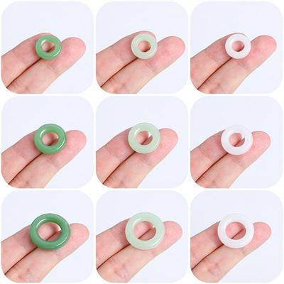 5Pcs Crystal Glass Ring for Jewelry Making DIY Bracelet Necklace