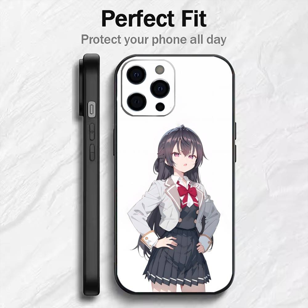 Anime Character Y-Yuki Suou  Phone Case For iPhone17,16,15,14,13,12 Plus,Max Soft Silicone Black Cover