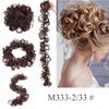 Messy Bun Scrunchie Hair Wrap Fluffy Pony Tail Curly Touseld  nScrunchy Updo Donut Chignons for Women