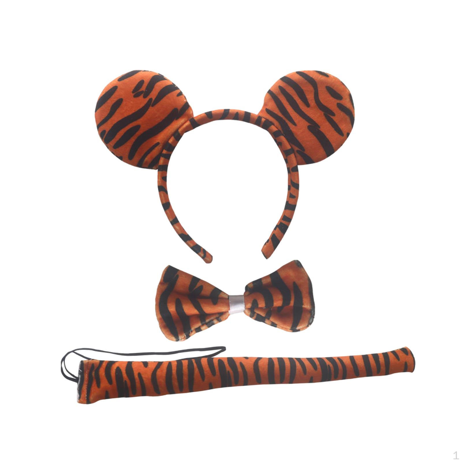 

Костюм тигра на Хэллоуин, украшение для косплея, обруч для волос, повязка на голову для сценических представлений, карнавальный год