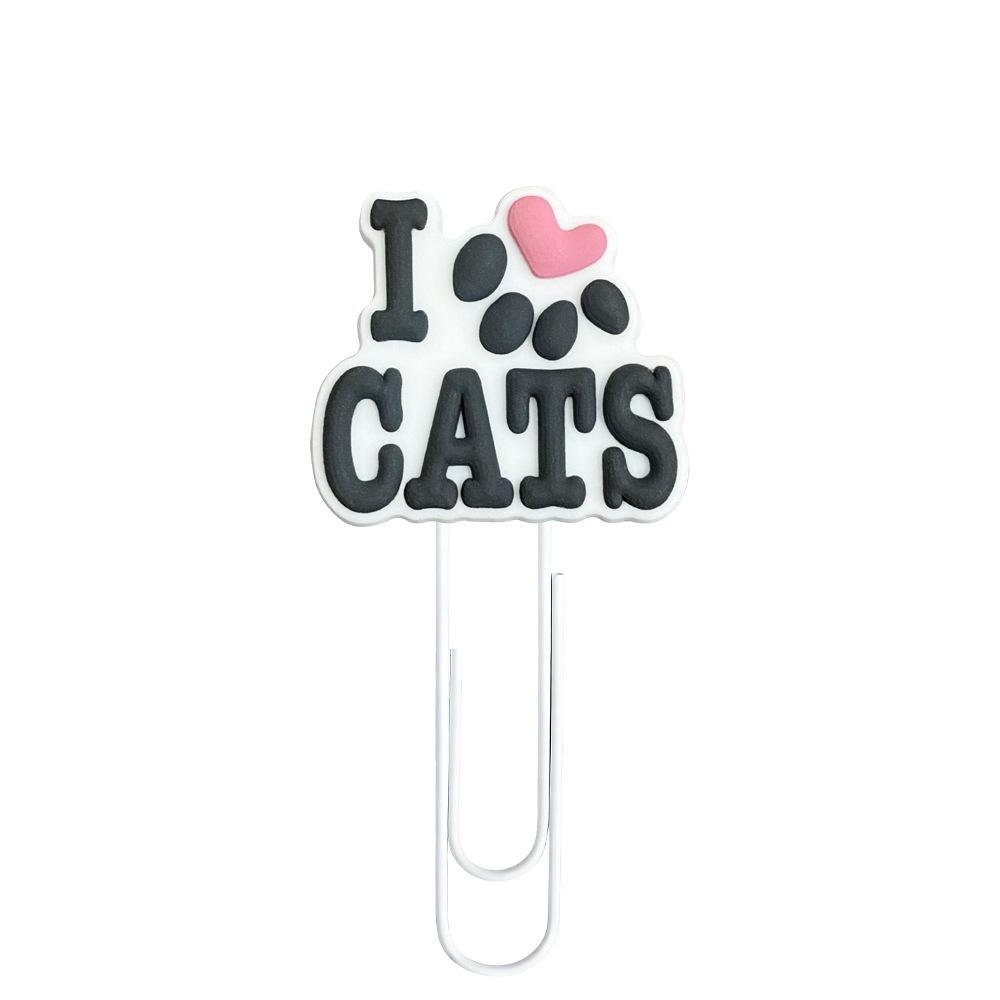 Cute Cartoon Kitten DIY Large Bookmark Paperclip