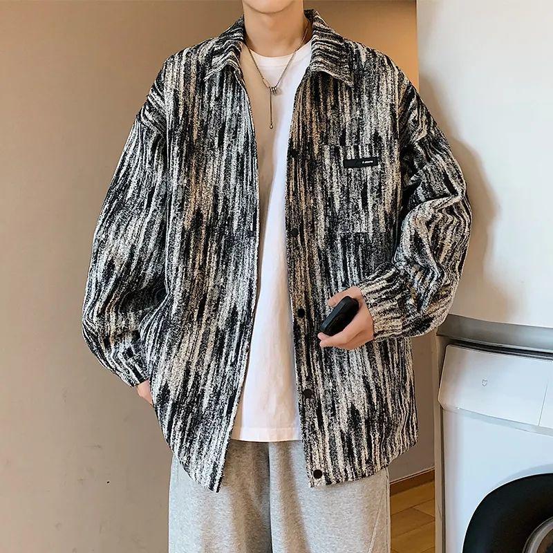 Men's Trendy Hong Kong-Style French Chic Jacket for Spring/Autumn - Casual, Loose-Fit Niche Design