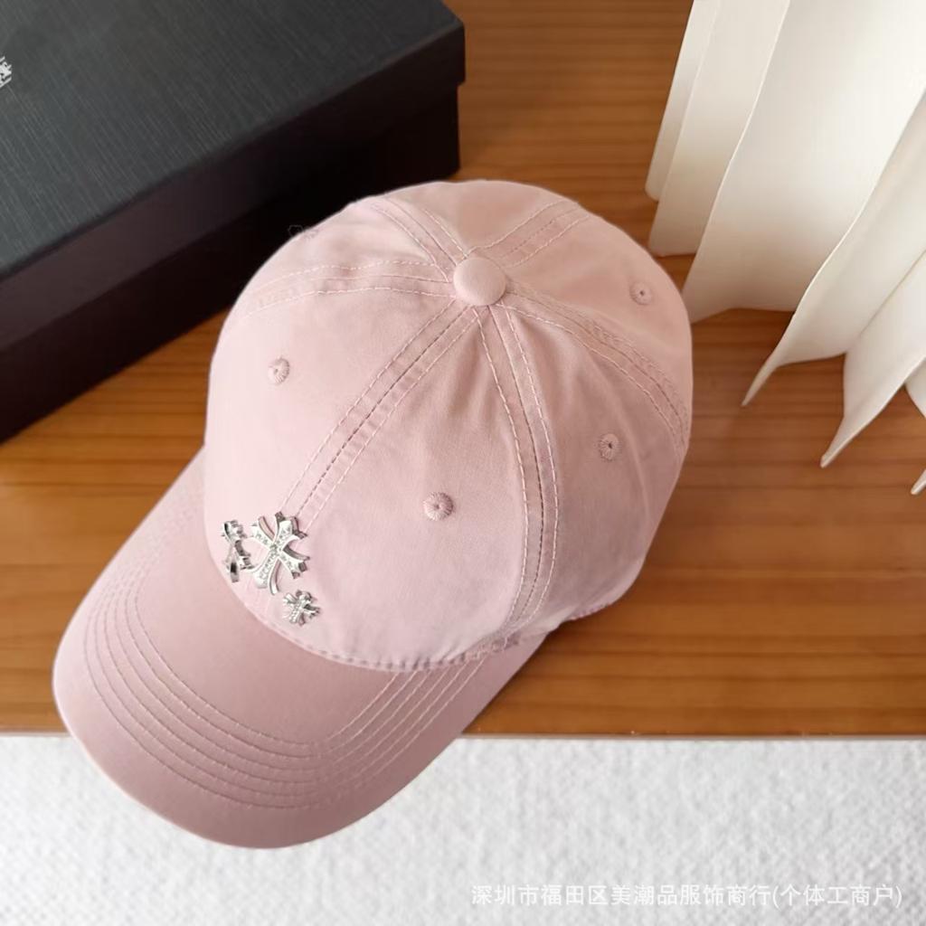 New rhinestone cap cross personalized baseball hat versatile fashion travel visor men and women