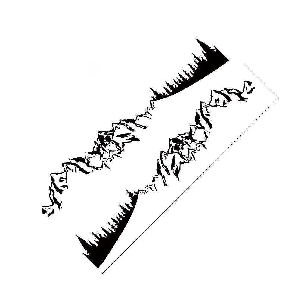 Car Mountain Graphics Stickers For Renault Dacia Dokker Camper Van DIY Side Door Vinyl Decor Decals Auto Tuning Accessories