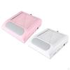 Nail Dust Collector Machine with Reusable Filter Mesh Extractor EUR White