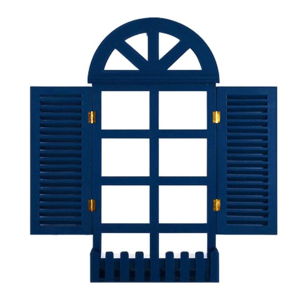 Vintage Rustic Style Window Frames Farmhouse Wall Decoration Hanging Window Frame Home Decor Corridor Living Room Bedroom Art Ornament Picture Frames