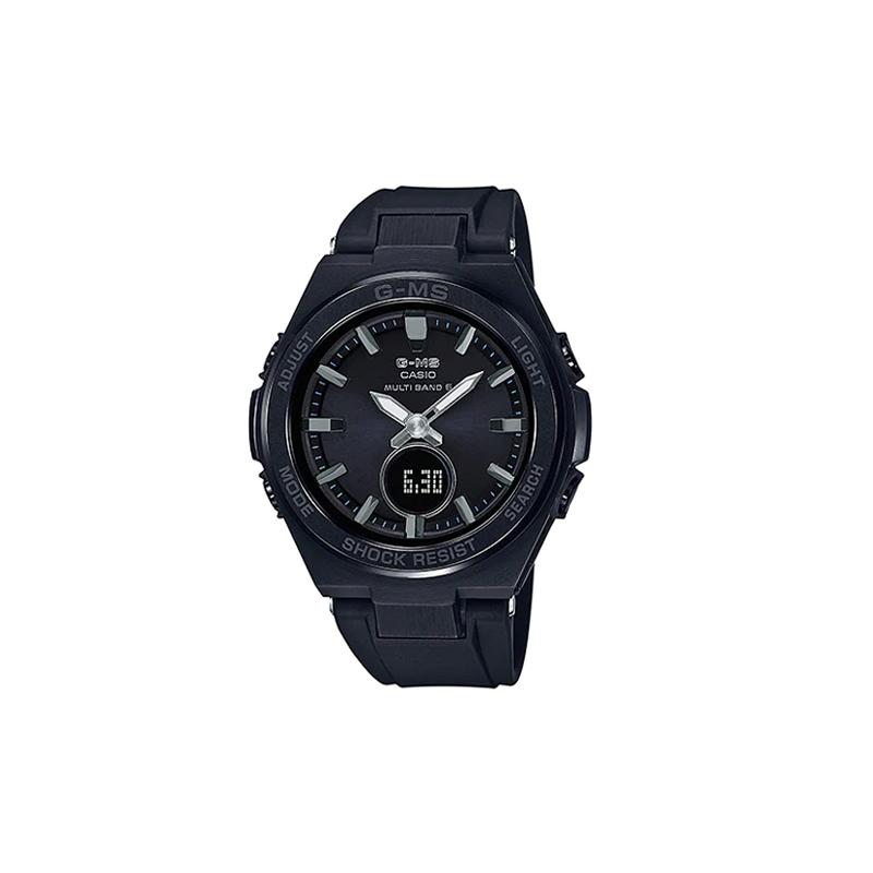

Casio BABY-G Fashionable cool street tough metal solar power pointer dual display movement quartz movement Japanese and Korean watch MSG-W200G-1A2JF чорний
